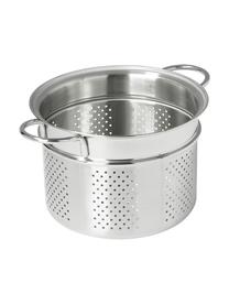 Set pentole in acciaio inox Raccolta 7 pz, Acciaio inossidabile 18/10, vetro, Argentato, Set in varie misure