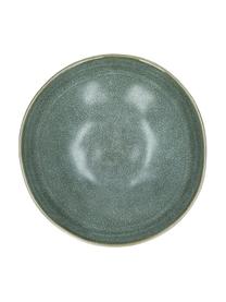 Assiette creuse céramique Neboa, 4 pièces, Grès cérame, Gris, bleu, Ø 20 x haut. 7 cm