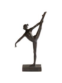 Figura decorativa Dancer, estilo vintage, Poliresina con apariencia de metal, Negro, An 17 x Al 32 cm