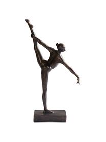 Figura decorativa Dancer, estilo vintage, Poliresina con apariencia de metal, Negro, An 17 x Al 32 cm