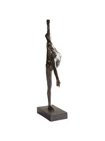 Dekoracja z antycznym wykończeniem Dancer, Tworzywo sztuczne o wyglądzie metalu, Czarny, S 17 x W 32 cm