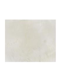 Poszewka na poduszkę ze skóry owczej Oslo, gładka, Przód: kremowobiały Tył: kremowobiały, S 30 x D 50 cm