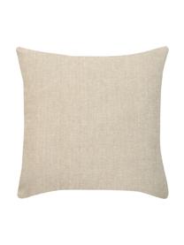 Kissenhülle Berry mit Mistelzweigen, Baumwolle, Beige, Grün, B 45 x L 45 cm