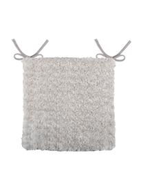 Soffice cuscino da seduta Alban, Poliestere, Grigio chiaro, Larg. 40 x Lung. 40 cm