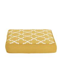 Cuscino sedia alto giallo/bianco Lana, Rivestimento: 100% cotone, Giallo, Larg. 40 x Lung. 40 cm