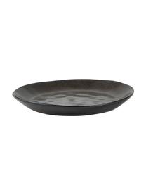 Platos postre de gres Heban, 6 uds., Gres, Gris antracita, Ø 20 x Al 3 cm