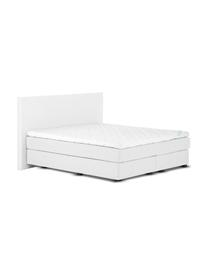 Letto boxspring premium Eliza, Materasso: a molle insacchettate a 7, Piedini: legno di faggio massiccio, Grigio chiaro, 200 x 200