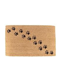 Fussmatte Paws, Oberseite: Kokosfaser, Unterseite: PVC, Braun, Schwarz, B 45 x L 75 cm