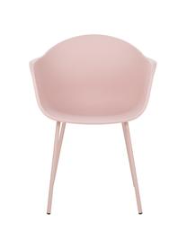 Chaise scandinave plastique Claire, Rose, larg. 60 x prof. 54 cm