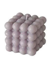 Bougie cube Bubble, 3 élém., Cire, Lilas, rose, blanc, Ø 8 x haut. 8 cm