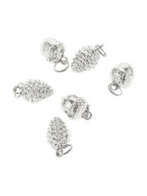 Geschenkanhänger-Set Charm, 6er-Set, Metall, beschichtet, Silberfarben, Ø 2 x H 3 cm