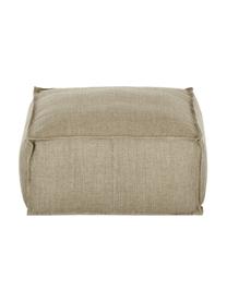 Coussin de sol pur lin fait main Saffron, Taupe, larg. 50 x haut. 25 cm