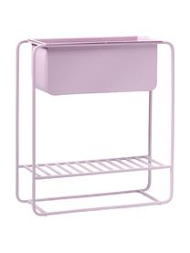 Cache-pot avec support et tablette en métal lilas Cataleya, Métal, revêtement par poudre, Lilas, larg. 60 x haut. 65 cm