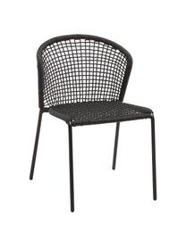 Gartenstühle Mathias, 2 Stück, Sitzschale: Polyester, UV-stabilisier, Beine: Metall, pulverbeschichtet, Dunkelgrau, B 55 x T 62 cm