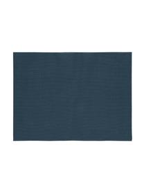 Placemats Mabra, 6 stuks, Kunststof (PVC), Donkerblauw, 30 x 40 cm