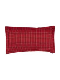 Flanell-Kissenbezug Checked in Rot, kariert, Webart: Flanell Flanell ist ein k, Rot, Weiss, Schwarz, 40 x 80 cm