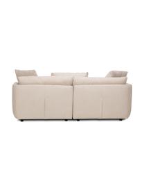 Sofa modułowa Jasmin (3-osobowa), Tapicerka: 85% poliester, 15% nylon , Nogi: tworzywo sztuczne, Beżowa tkanina, S 208 x W 84 cm