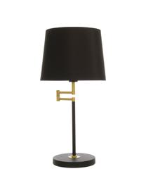 Veľká nastaviteľná stolová lampa Birka, Čierna, odtiene zlatej