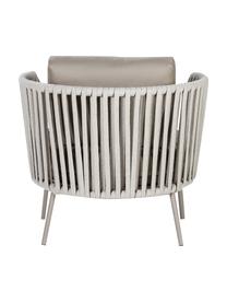 Garten-Loungesessel Sunderland mit Sitzpolster, Beine: Stahl, galvanisch verzink, Bezug: Polyacryl, Taupe, Helltaupe, B 73 x T 74 cm