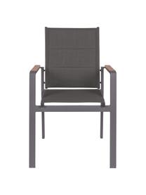 Skladacie záhradné kreslo Kubik, Tmavosivá, drevo, Š 57 x H 62 cm