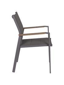 Skladacie záhradné kreslo Kubik, Tmavosivá, drevo, Š 57 x H 62 cm