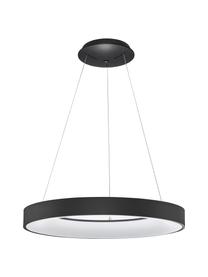 Suspension LED moderne Rando, Noir, Ø 38 x haut. 6 cm