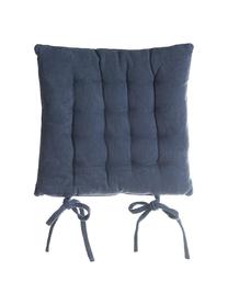 Cojín de asiento Benni, Funda: algodón, Azul, An 40 x L 40 cm