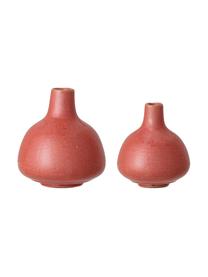 Súprava malých váz z kameniny Malina, 2 diely, Červená