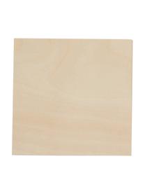 Kleine Wandleuchte Quad aus Holz, Lampenschirm: Holz, Beige, B 10 x H 10 cm