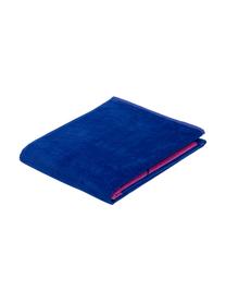 Serviette de plage Flamingo, Bleu cobalt, rose vif