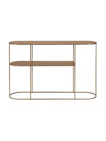 Metalen sidetable Grayson in messingkleur, Gecoat metaal, Messingkleurig, B 120 cm x H 76 cm