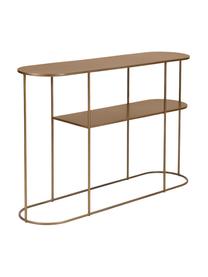 Metalen sidetable Grayson in messingkleur, Gecoat metaal, Messingkleurig, B 120 cm x H 76 cm