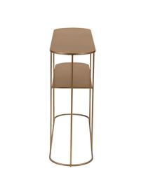 Metalen sidetable Grayson in messingkleur, Gecoat metaal, Messingkleurig, B 120 cm x H 76 cm