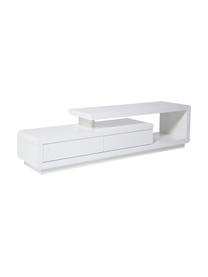 TV-Lowboard Loft in Weiß, Mitteldichte Holzfaserplatte (MDF), lackiert, Weiß, 170 x 45 cm