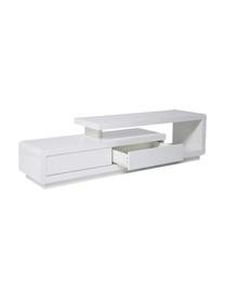 TV-Lowboard Loft in Weiß, Mitteldichte Holzfaserplatte (MDF), lackiert, Weiß, 170 x 45 cm