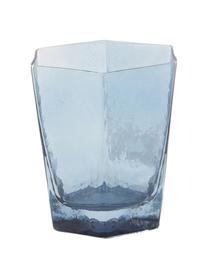 Verre à eau bleu Amory, 4 pièces, Verre, Bleu, transparent, Ø 10 x haut. 11 cm, 380 ml