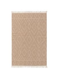 Tapis bohème tissé main Sydney, Beige, crème