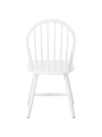 Dřevěné židle ve windsorském stylu Megan, 2 ks, Lakované kaučukové dřevo, Bílá, Š 46 cm, H 51 cm