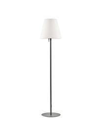 Mobilna zewnętrzna lampa podłogowa Gaze, Klosz: biały Podstawa lampy: ciemny szary, Ø 35 x W 150 cm