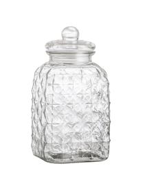 Glazen opbergpot Negan, Glas, siliconen, Transparant, 4.5 L