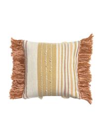 Boho kussenhoes Colors met franjes en decoratie, 100% katoen, Multicolour, 45 x 45 cm