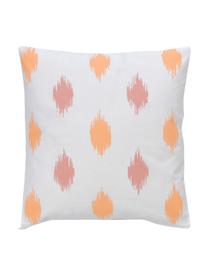 Housse de coussin 45x45 réversible bohème Fajar, 100 % coton, certifié GOTS, Orange, 45 x 45 cm