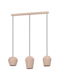Große Pendelleuchte Cambaito, Lampenschirm: Metall, beschichtet, Baldachin: Metall, beschichtet, Sandfarben, B 77 x T 20 cm