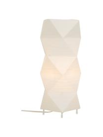 Moderne Tischlampe Veck mit 3D-Effekt, Lampenschirm: Kunststoff, Weiss, 16 x 37 cm