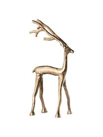 Objet décoratif haut. 27 cm Marley Reindeer, Aluminium, Couleur dorée, larg. 10 x haut. 27 cm