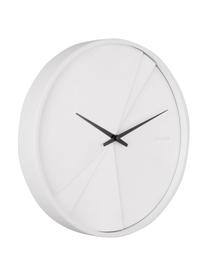 Reloj de pared Layerd Lines, Blanco, negro, Ø 30 cm