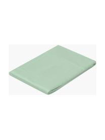 Drap plat en satin de coton Comfort, Vert sauge, 180 x 300 cm