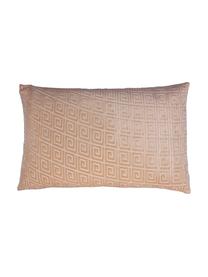 Housse de coussin rectangulaire en velours beige Romario, Couleur sable