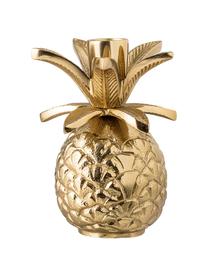 Design-Kerzenhalter Pineapple, Aluminium, lackiert, Goldfarben, Ø 10 x H 14 cm