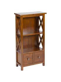 Libreria Maria, Legno di mindi verniciato, Marrone, Larg. 46 x Alt. 87 cm